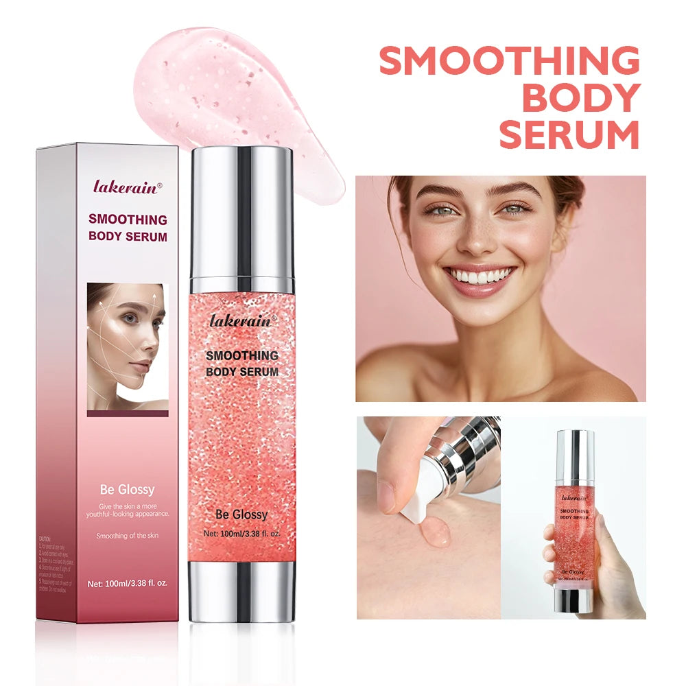 Smoothing Body Serum and Hydrating Moisturizer for Daily Skin Care and Elasticity
