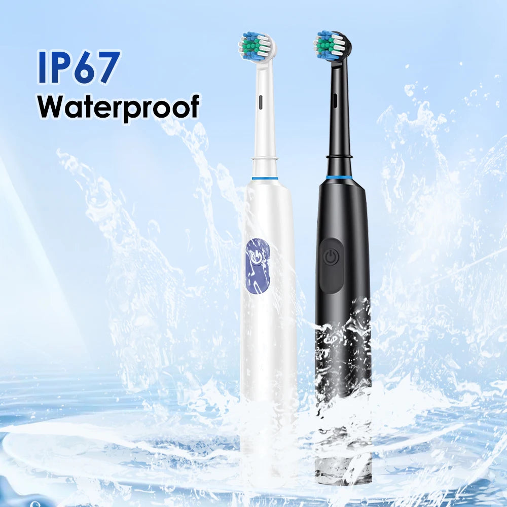 Rotating Electric Toothbrush and Rechargeable Rotary Brush for Oral Hygiene - 7