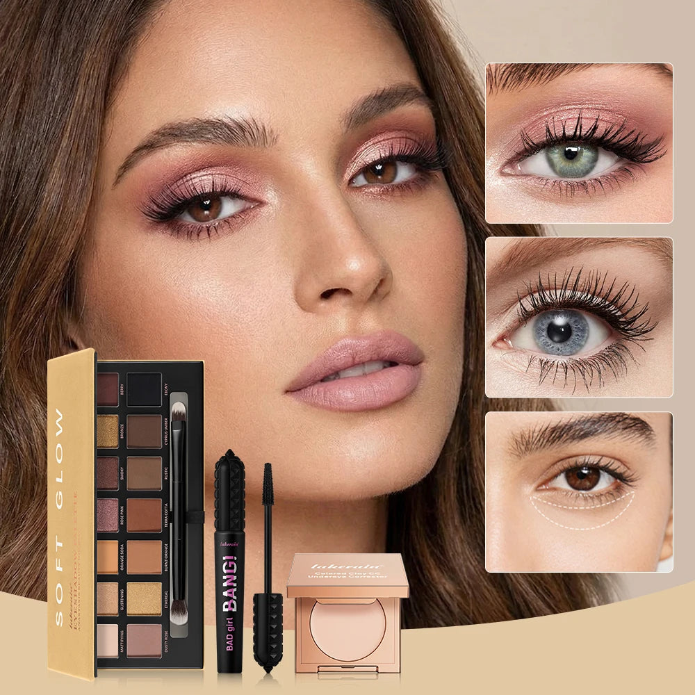 Makeup Set and Eye Beauty Kit for Flawless Daily Looks and Professional Use