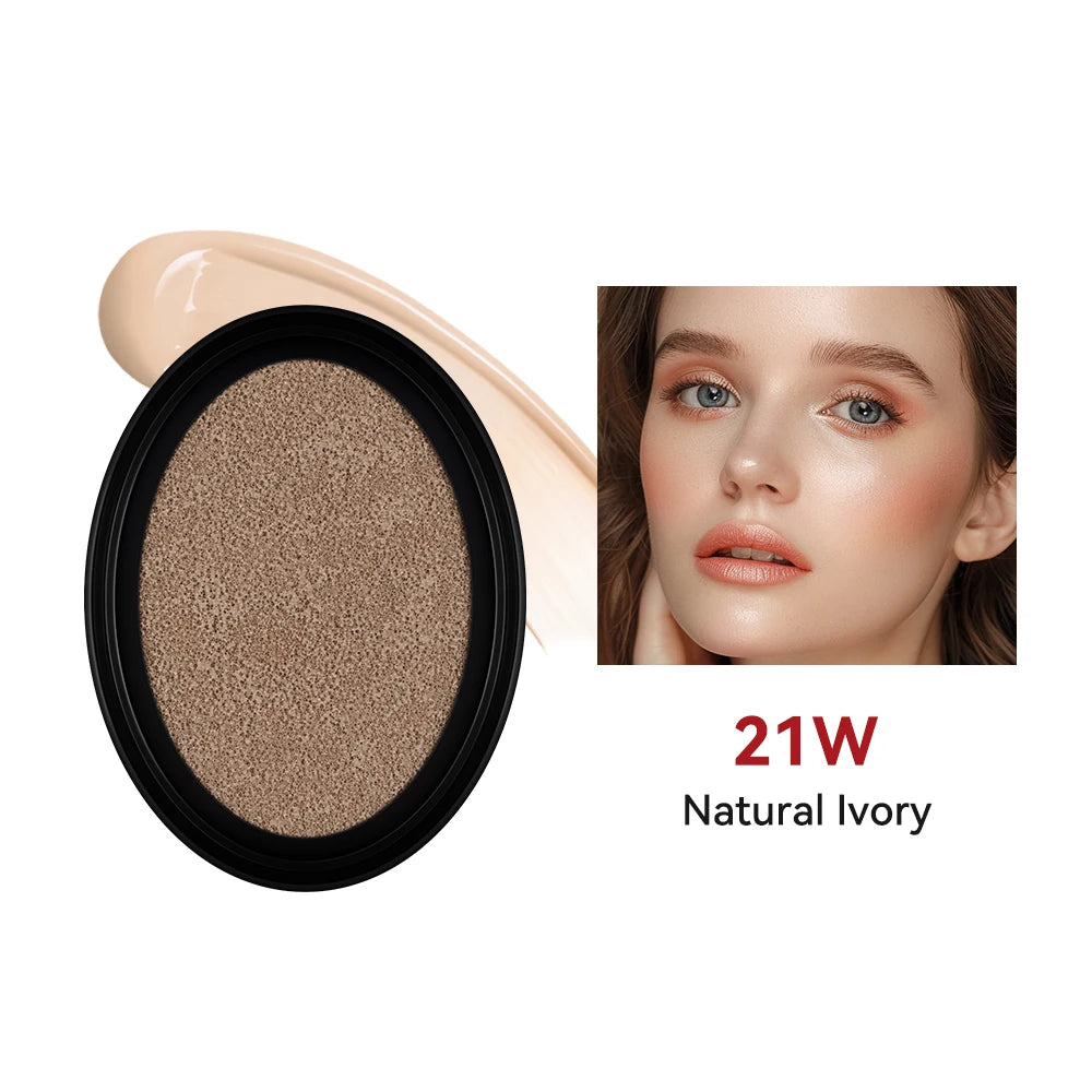Cushion Foundation Refill and Compact Makeup for Long Lasting Daily Coverage
