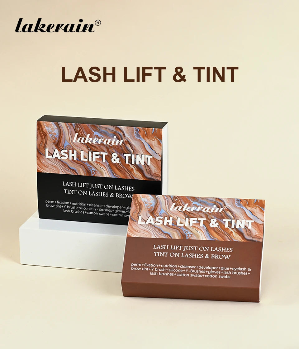 Eyelash Perm and Tint Kit or Lash Lifting Set for Professional Home Beauty