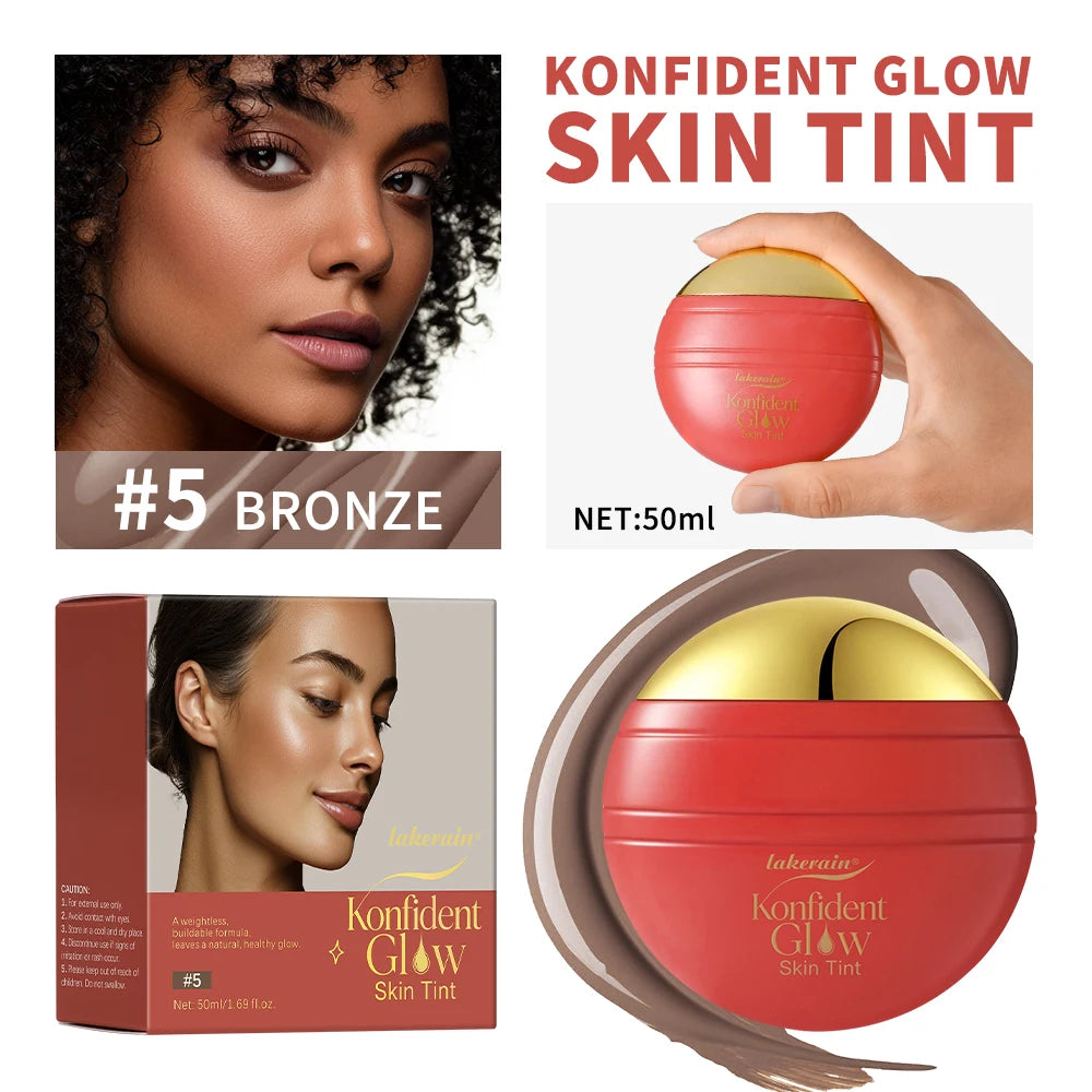 Skin Tint Foundation and Liquid Makeup Base for Daily Radiant Complexion