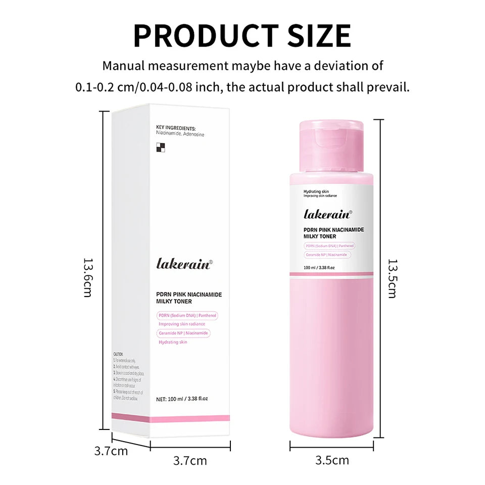 PDRN Niacinamide Toner and Milky Facial Lotion for Glowing Daily Skincare - 15
