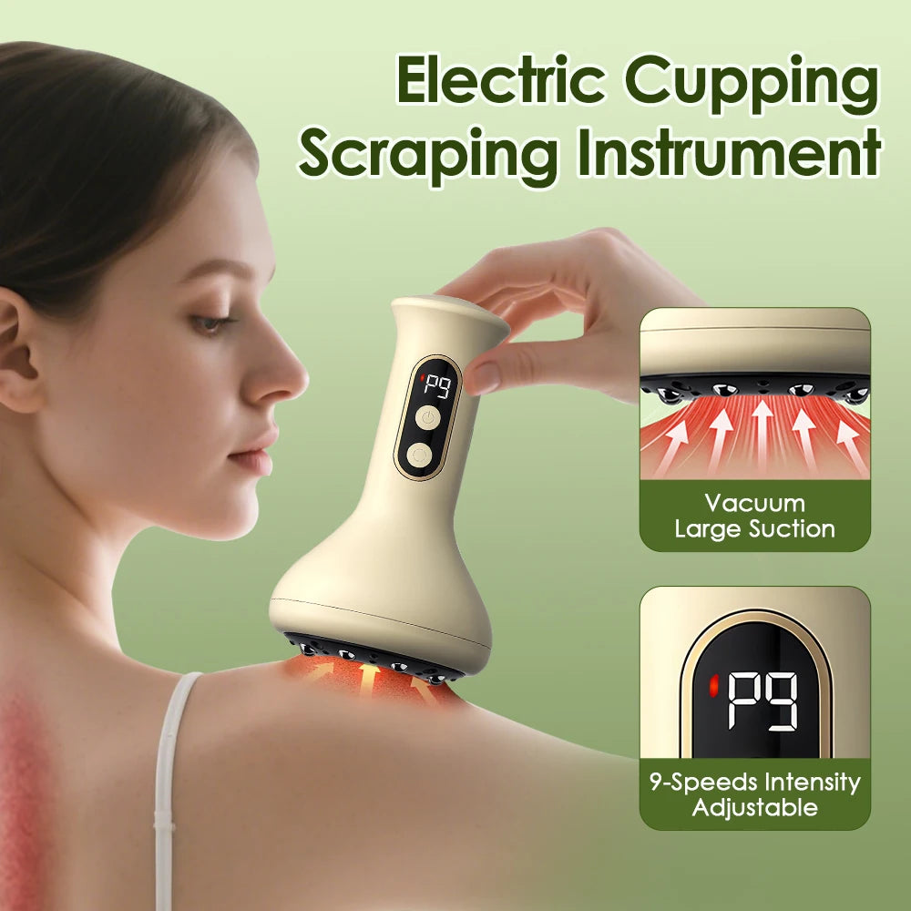Electric Cupping Massager and Scraping Tool for Muscle Relaxation and Body Recovery - 7