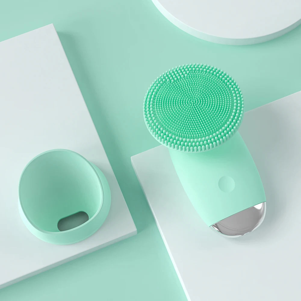 Silicone Face Cleansing Brush and Facial Scrubber for Daily Skin Pore Cleaning - 23