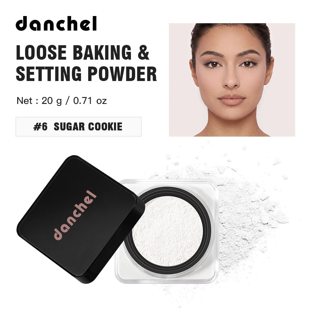 Loose Baking Setting Powder and Face Finishing Makeup for Long Lasting Matte Looks