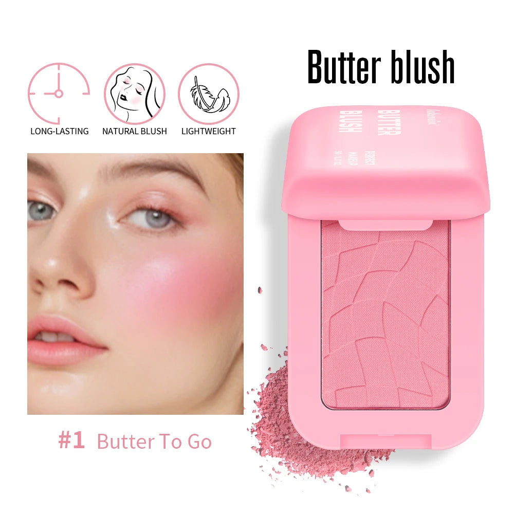 Butter Blush and Cream Face Powder for Long Lasting Natural Makeup Look - 2