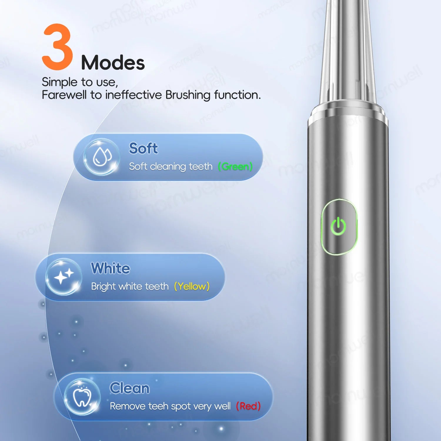 Electric Toothbrush and Rechargeable Sonic Cleaner for Daily Dental Hygiene - 5
