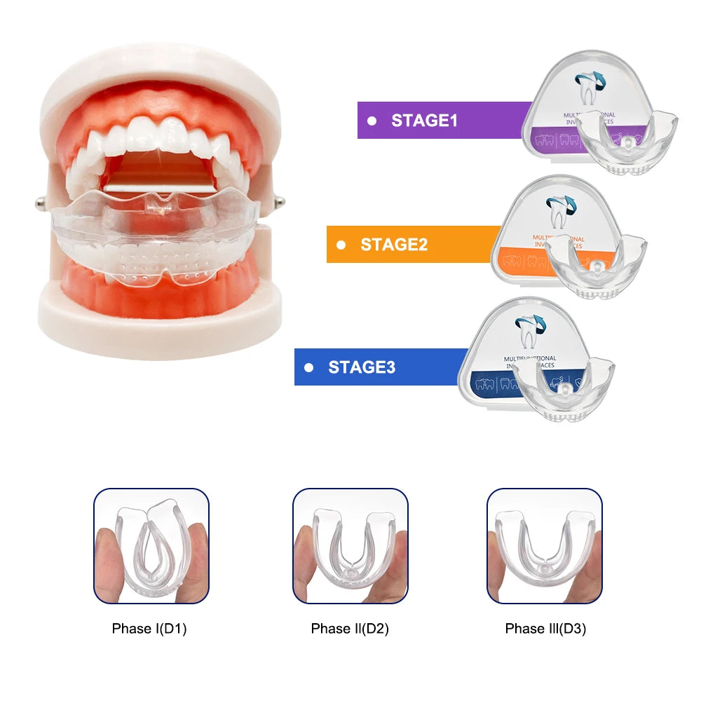 Dental Braces and Teeth Trainer Alignment Mouthpiece for Adult Orthodontic Correction - 1