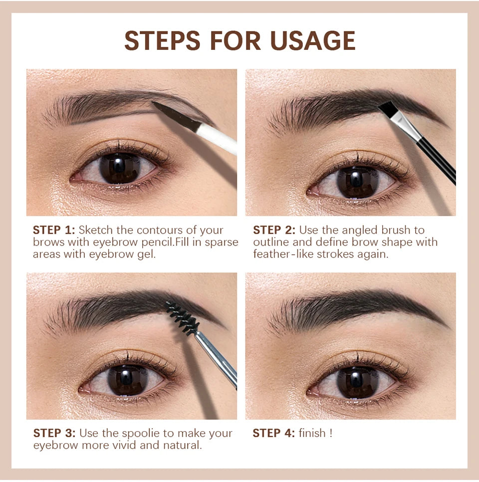 Waterproof Eyebrow Gel and Tinted Brow Enhancer for All Day Natural Looking Brows