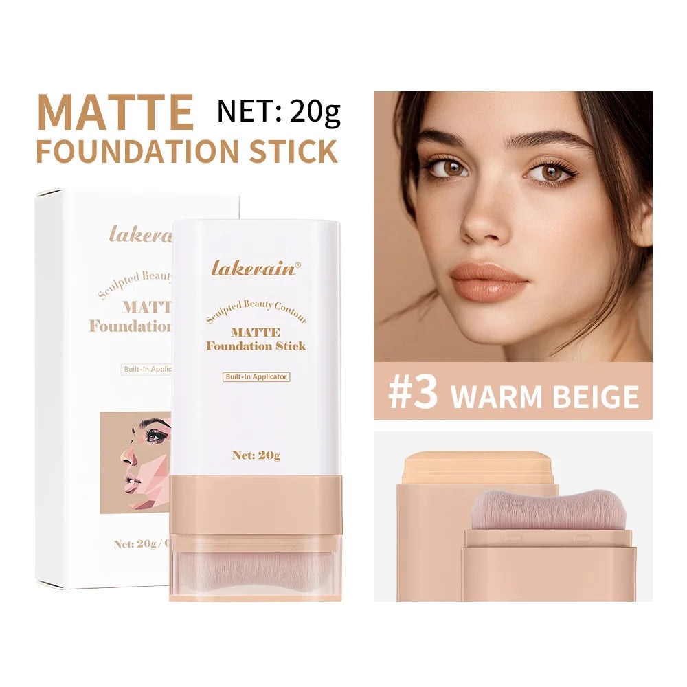 Matte Foundation Stick and Cream Concealer for a Flawless Daily Makeup Look - 24