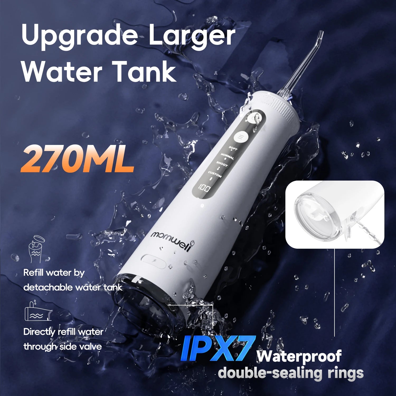 Electric Oral Irrigator and Water Flosser for Daily Dental Teeth Cleaning - 6