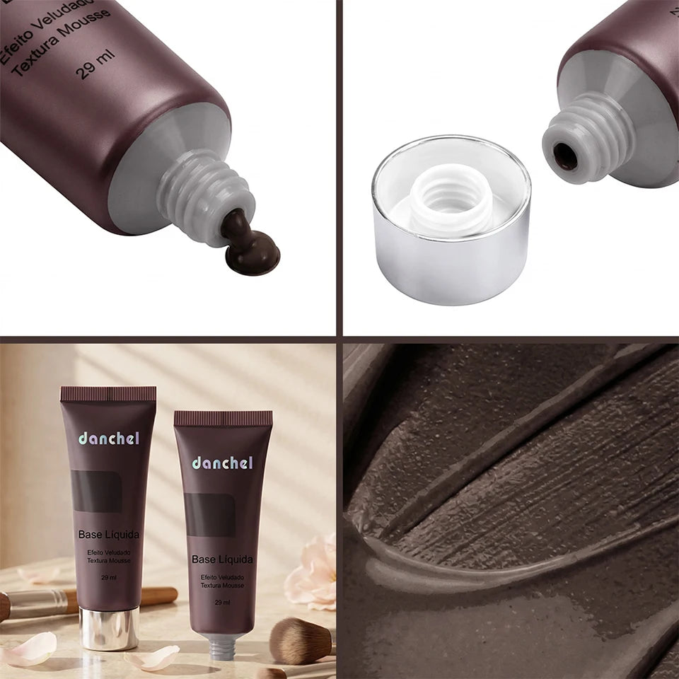 Liquid Foundation and Velvet Matte Makeup Base for Flawless Daily Face Coverage