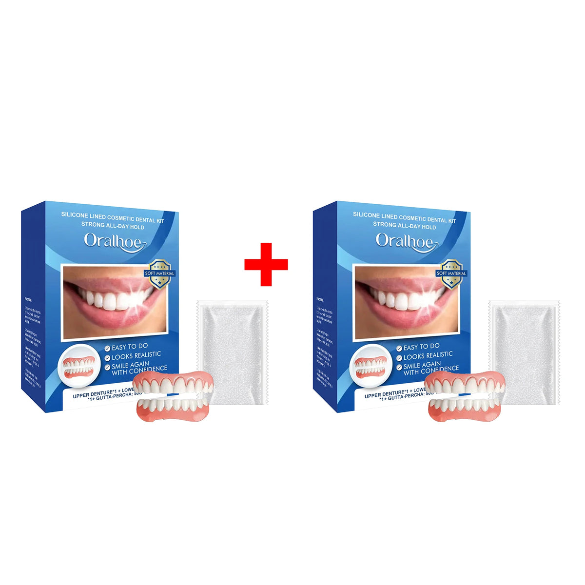 Cosmetic Dental Kit and Instant Fake Teeth for a Confident Natural Smile