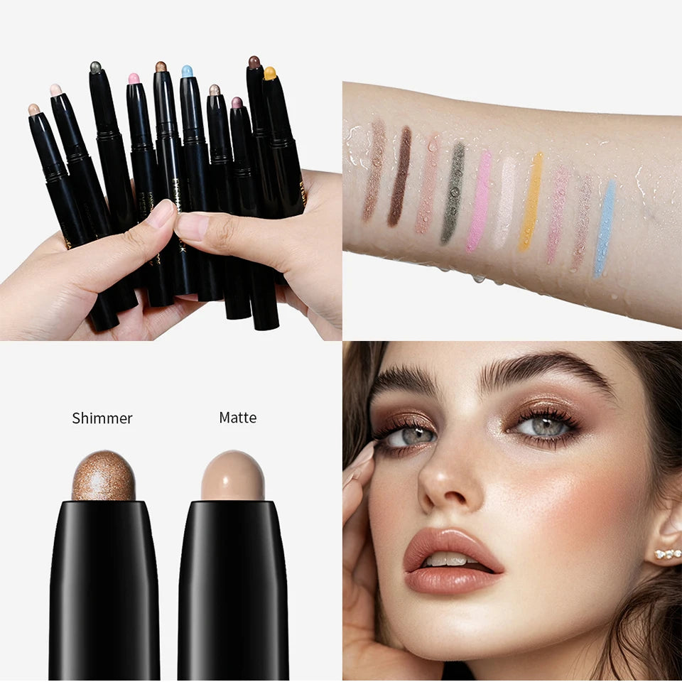 Eyeshadow Stick and Cream Makeup Pencil for Long Lasting Daily Eye Enhancement - 17