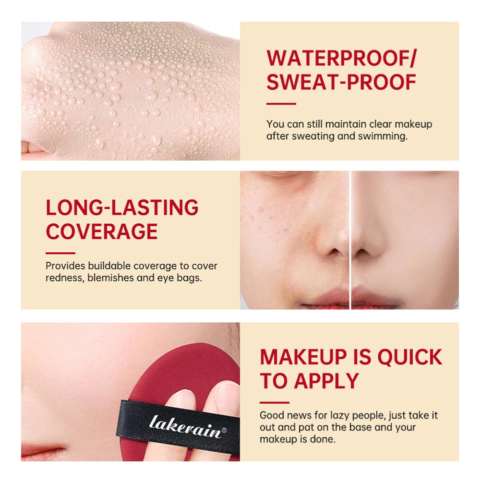 Air Cushion Foundation and CC Cream Concealer for Daily Flawless Skin Makeup - 9