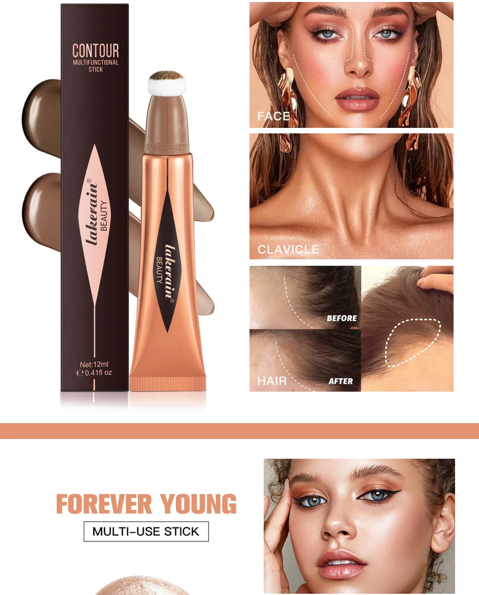 Liquid Face Bronzer and Makeup Contouring Wand for Daily Beauty Routines - 12