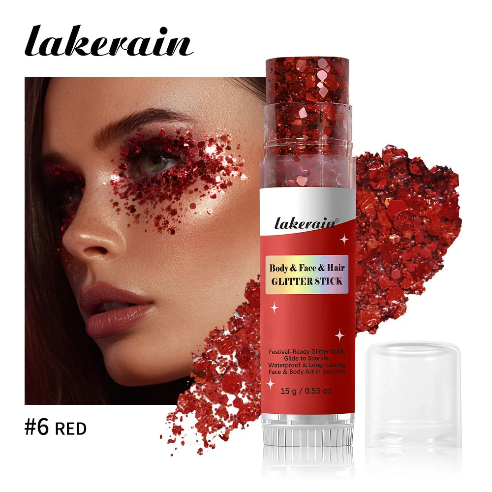 Body Shimmer Stick and Glitter Glow Balm for Festival and Party Makeup Looks - 21
