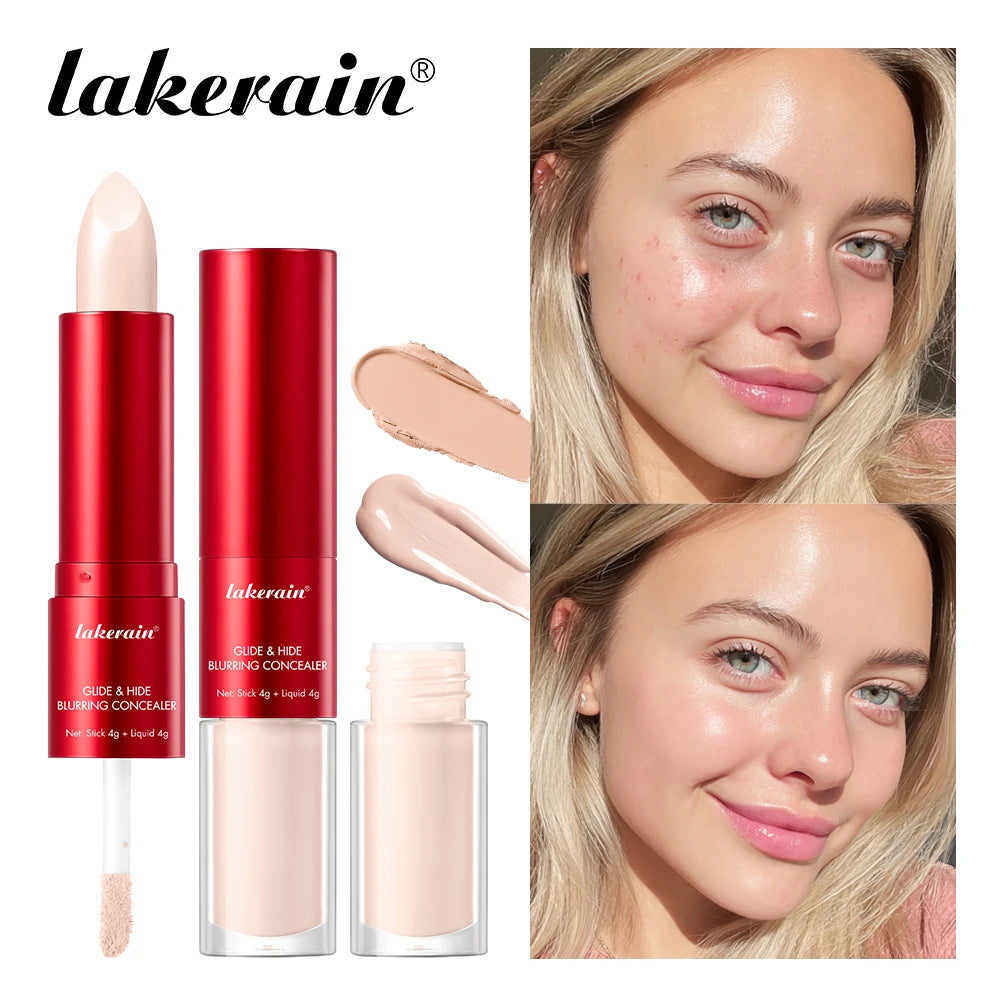 Glide and Hide Blurring Concealer and Full Coverage Foundation for Daily Makeup