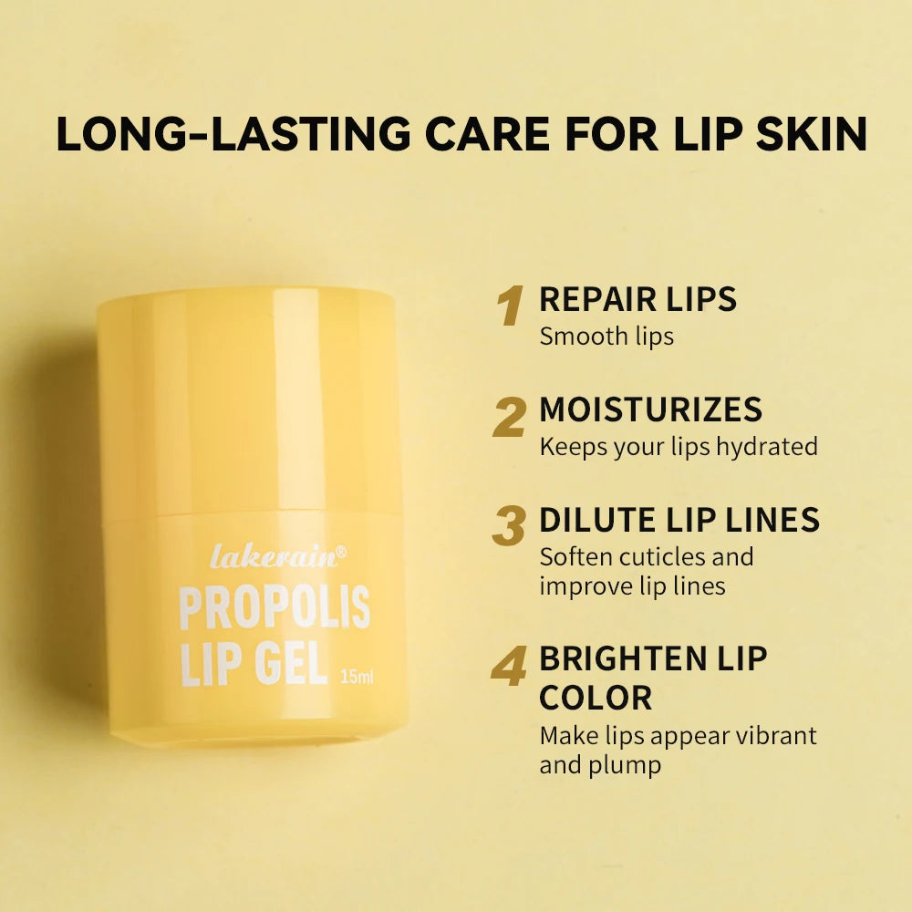 Propolis Lip Gel and Hydrating Lip Mask for Overnight Repair and Dry Lip Care - 4