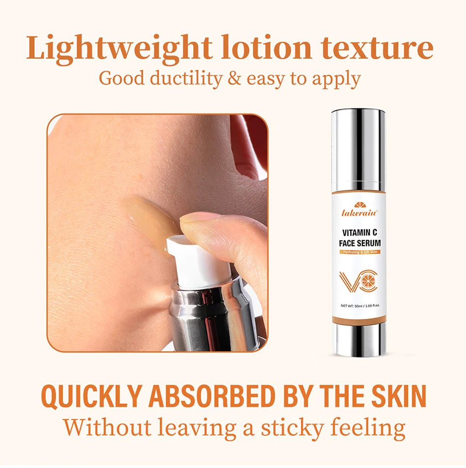 Vitamin C Face Serum and Hydrating Skin Essence for Radiant Youthful Complexion