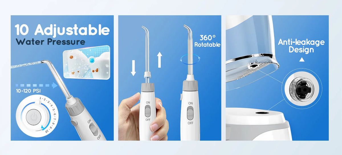 Water Flosser and Oral Irrigator for Deep Teeth Cleaning and Gum Health Care