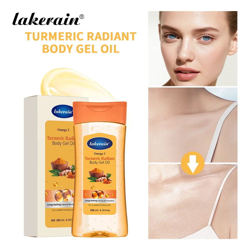 Radiant Body Gel Oil and Moisturizing Skin Treatment for Daily Glowing Skincare