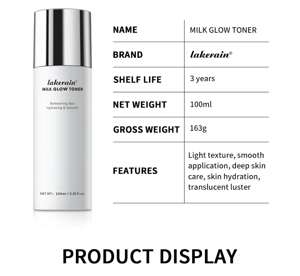 Milk Glow Toner and Brightening Facial Skin Care for Hydrated Radiant Skin - 15