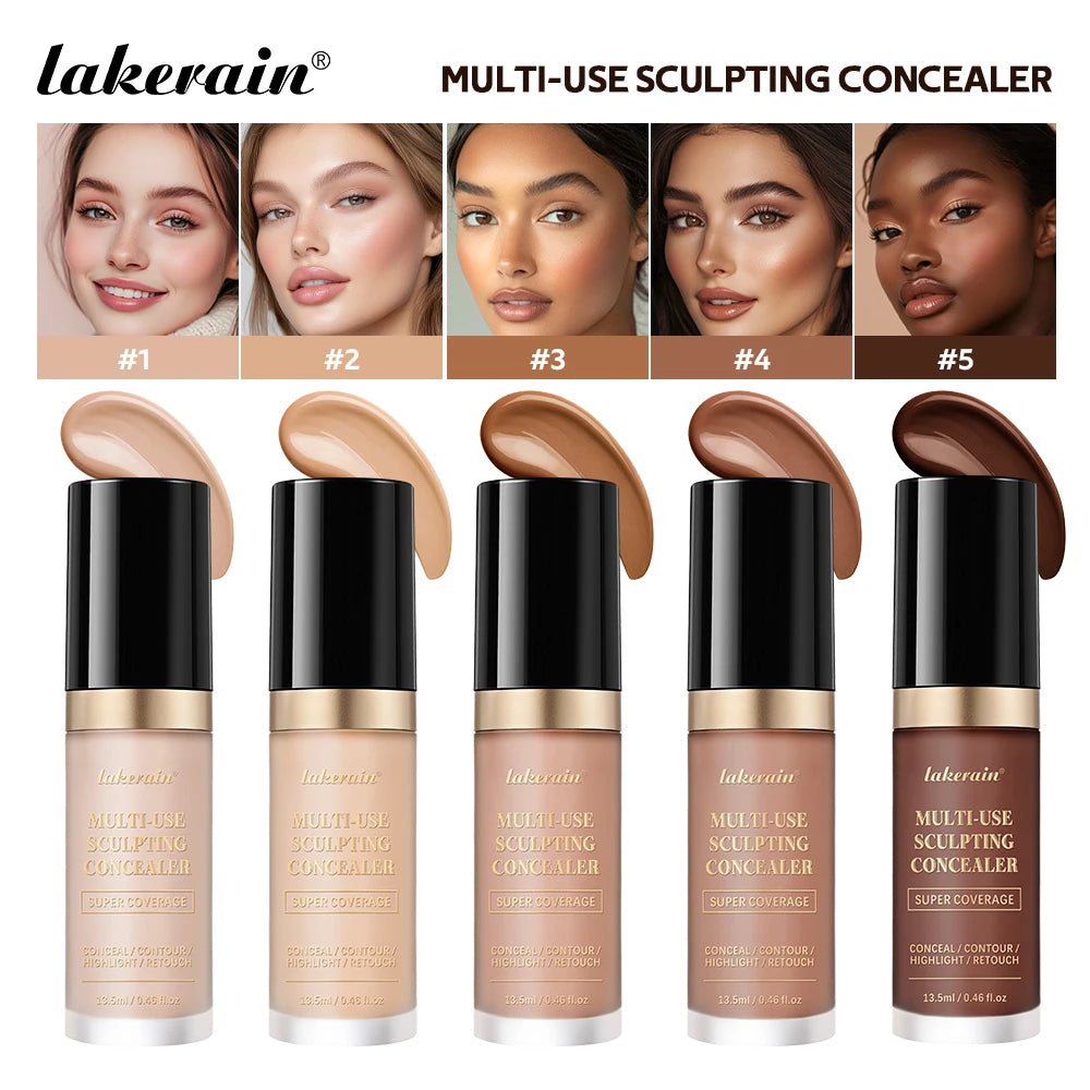 Liquid Concealer and Sculpting Makeup for Flawless Coverage and Face Contouring - 2
