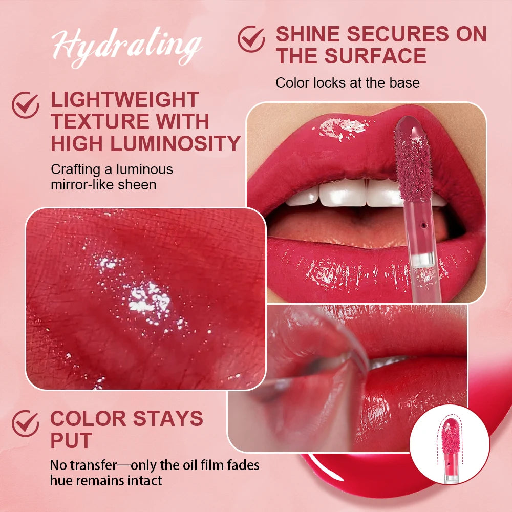 Mirror Lip Glow Tint and Juicy Lip Gloss for Long Lasting Hydration and Shine