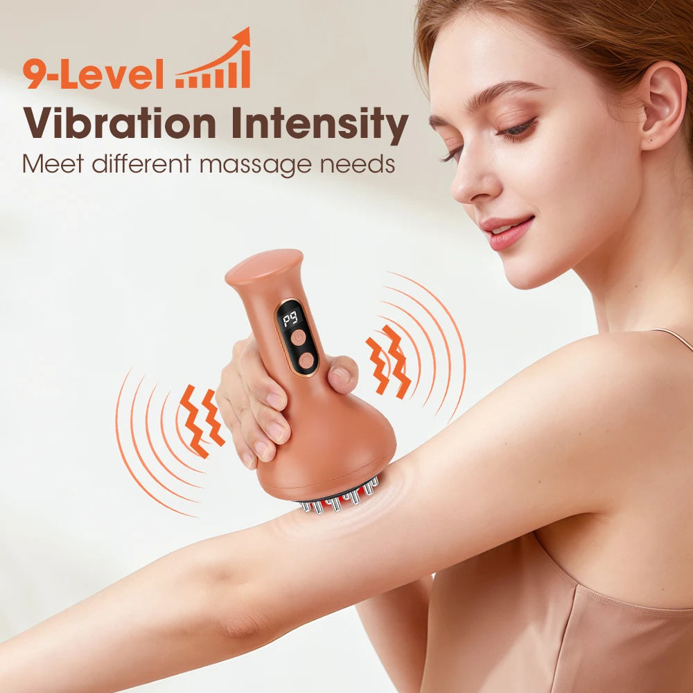 Electric Cupping Massager and Scraping Tool for Muscle Relaxation and Body Recovery