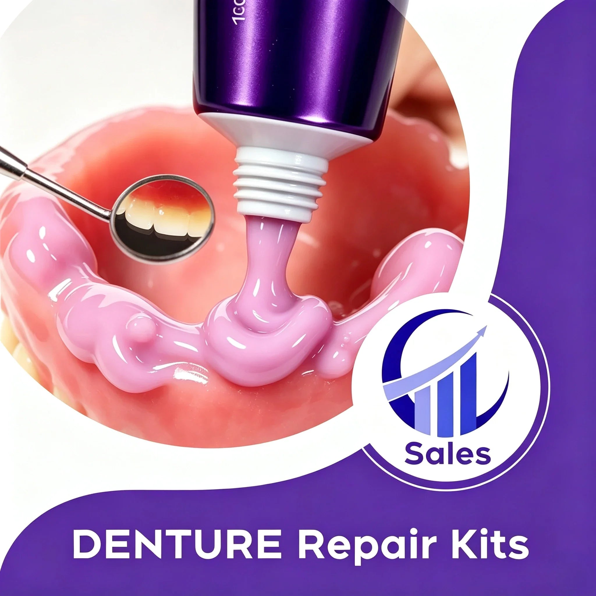 Denture Adhesive Gel and False Teeth Reline Cushion for Daily Dental Comfort - 7