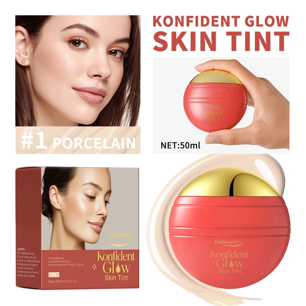 Skin Tint Foundation and Liquid Makeup Base for Daily Radiant Complexion - 25
