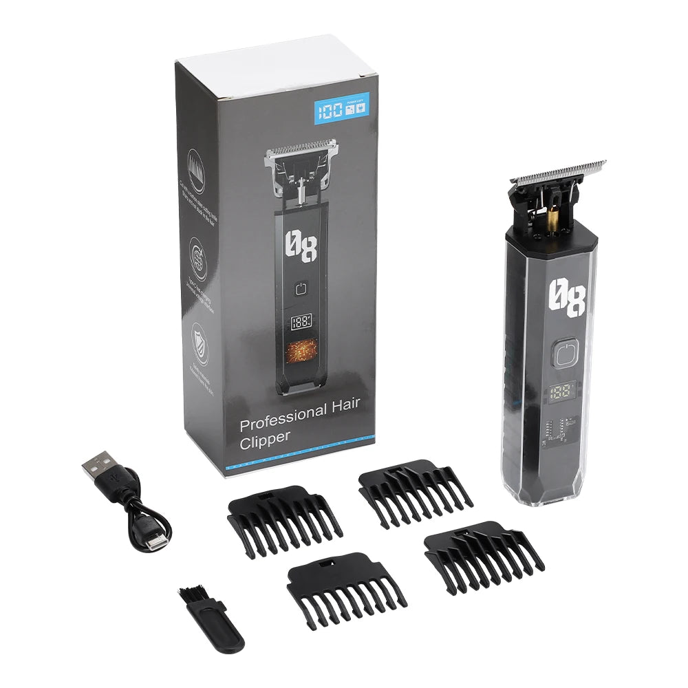Hair Clipper and Electric Trimmer for Professional Grooming and Home Haircuts