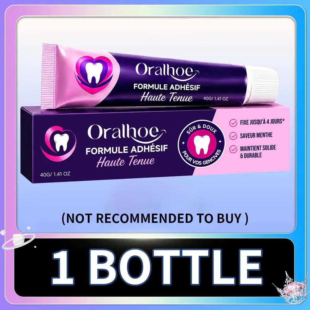 Denture Adhesive Gel and False Teeth Reline Cushion for Daily Dental Comfort