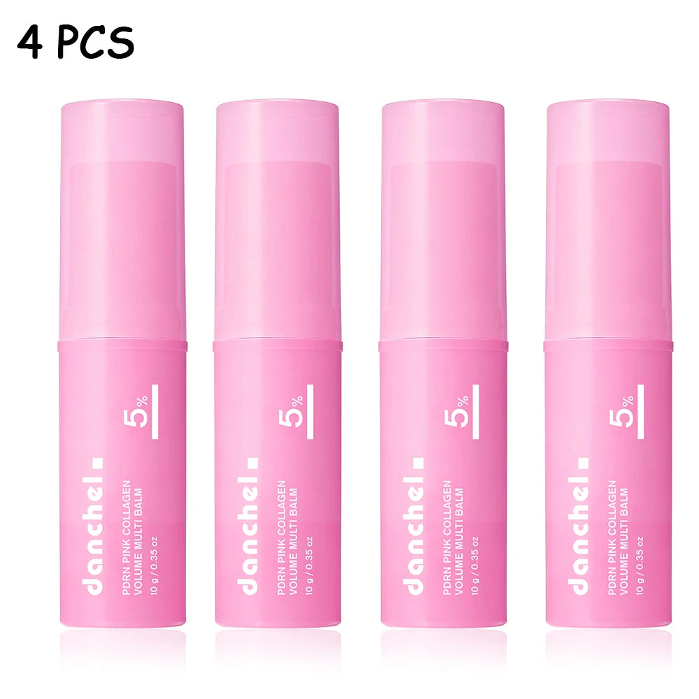 PDRN Pink Collagen Volume Multi Balm and Hydrating Face Stick for Skincare