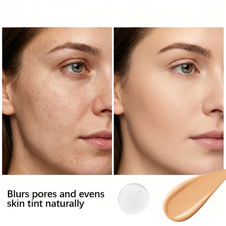 Face Makeup Set and Liquid Foundation Combo for Long Lasting Natural Daily Wear