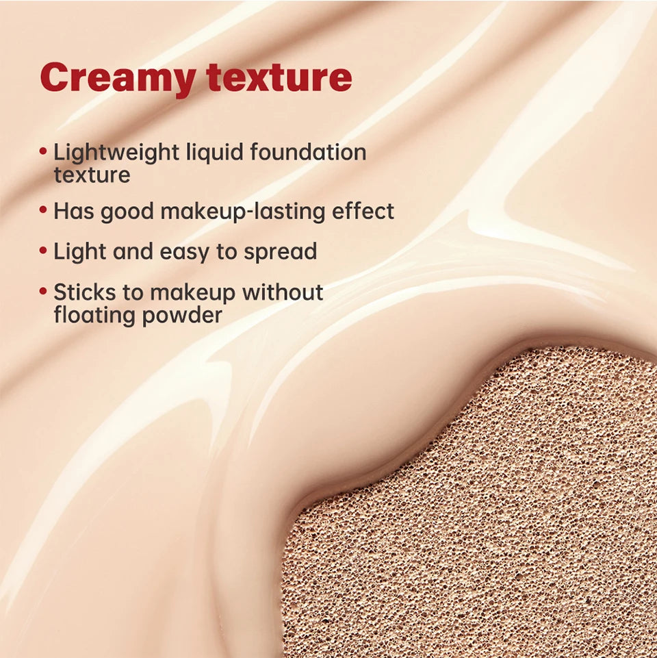 Cushion Foundation Refill and Compact Makeup for Long Lasting Daily Coverage