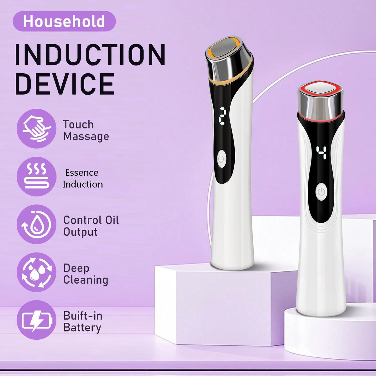 Microcurrent Facial Massager and Skin Tightening Device for Youthful Glow