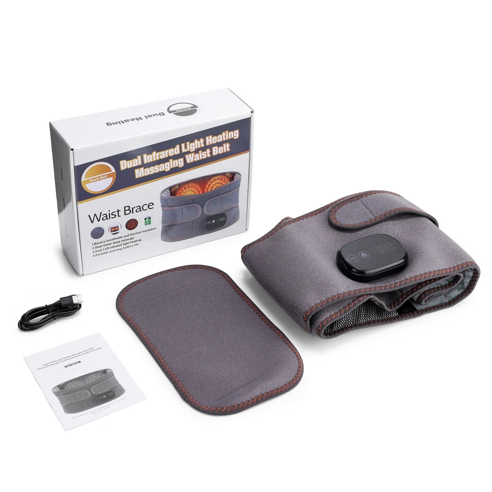 Heated Waist Massager and Vibration Back Support for Daily Relaxation and Comfort - 19