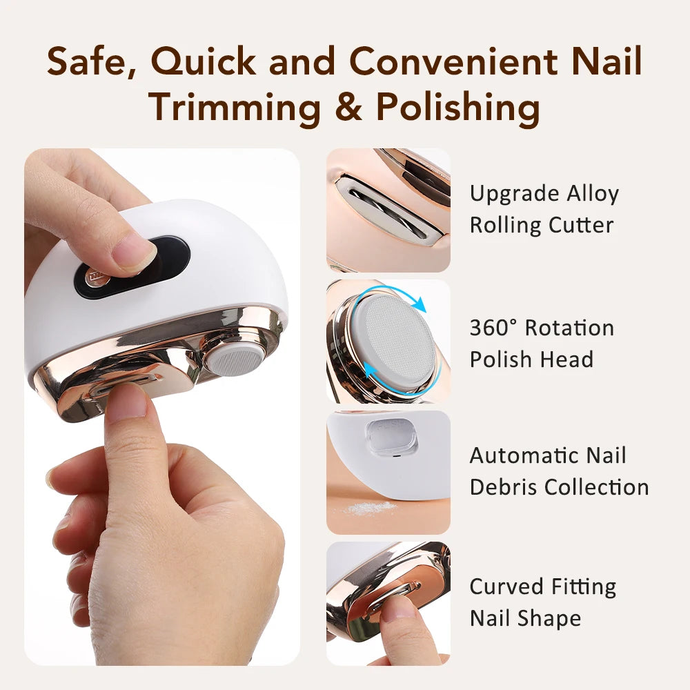 Electric Nail Clipper and Automatic Nail Trimmer for Home Use and Travel Care - 10