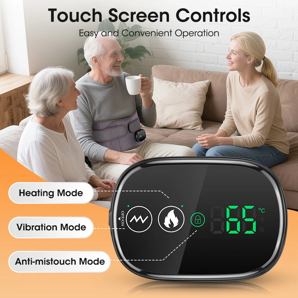 Heated Waist Massager and Vibration Back Support for Daily Relaxation and Comfort - 12