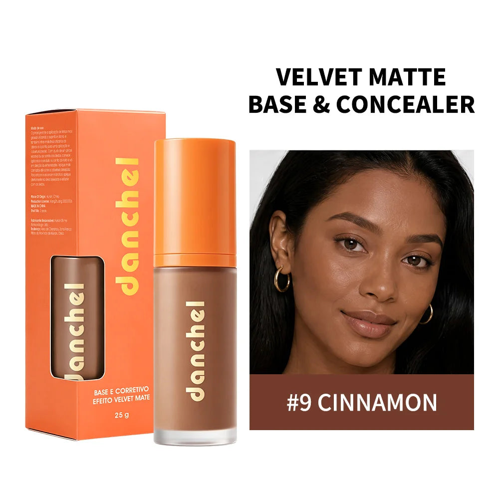 Liquid Foundation and Face Concealer for achieving a smooth velvet matte finish - 25
