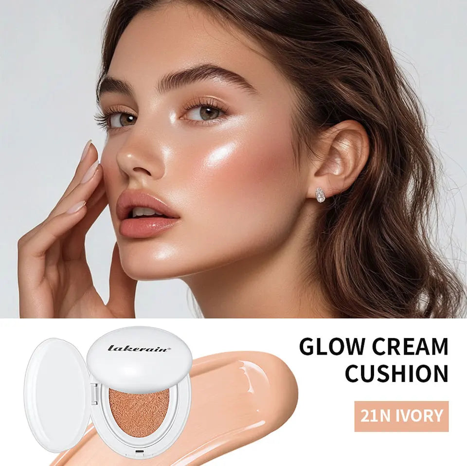 Cream Cushion Foundation and Dewy Glow Makeup for a Natural Hydrated Complexion - 7