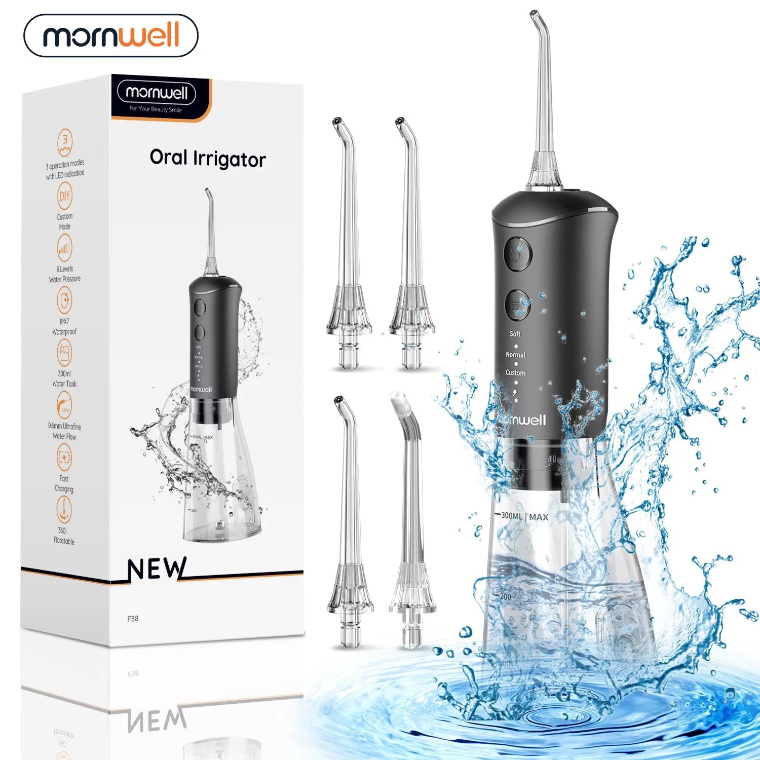 Portable Water Flosser and Dental Oral Irrigator for Daily Teeth Cleaning - 1