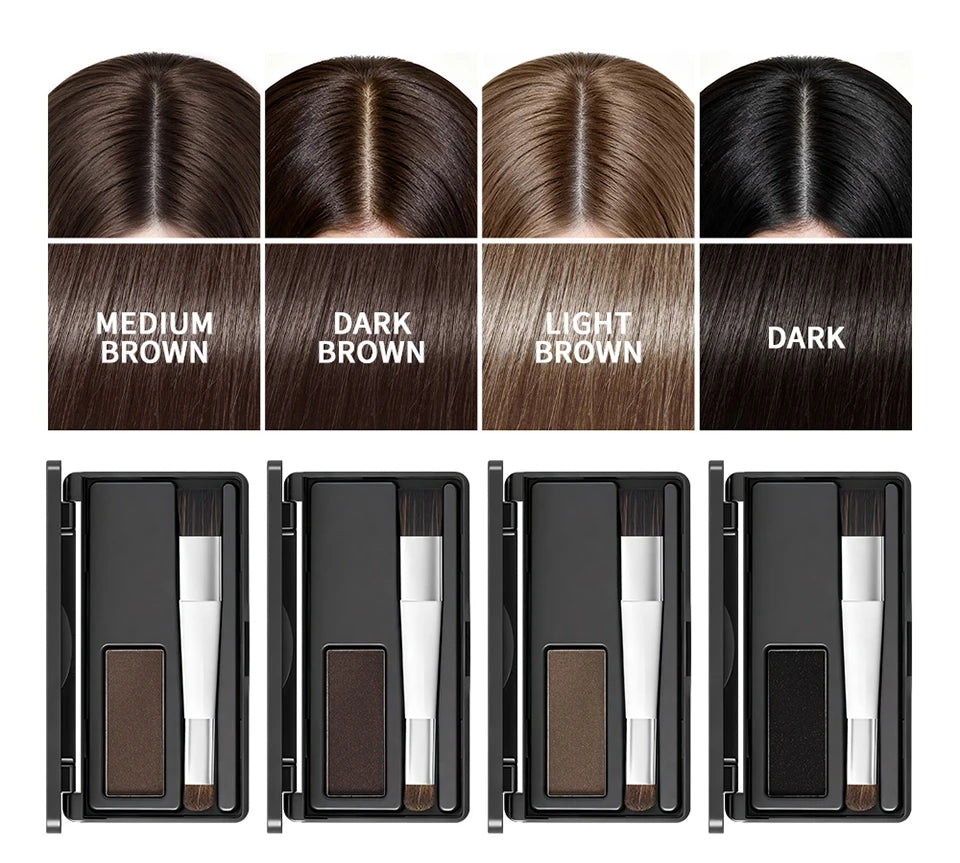 Hairline Shadow Powder and Root Cover Up for Instant Gray Hair Touch Ups - 8