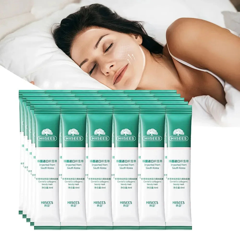 Collagen Sleeping Mask and Moisturizing Face Cream for Overnight Skin Repair - 7