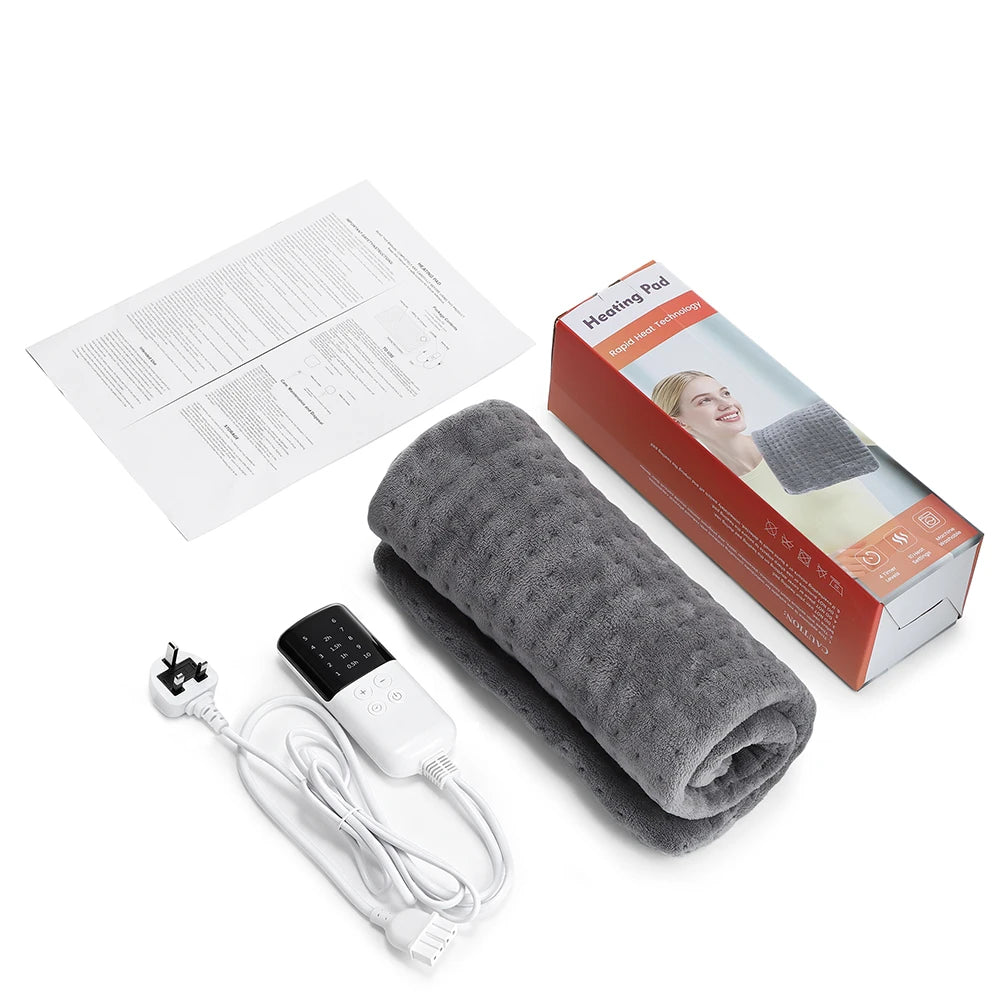 Electric Heating Pad and Thermal Warming Mat for Home and Office Pain Relief Sessions