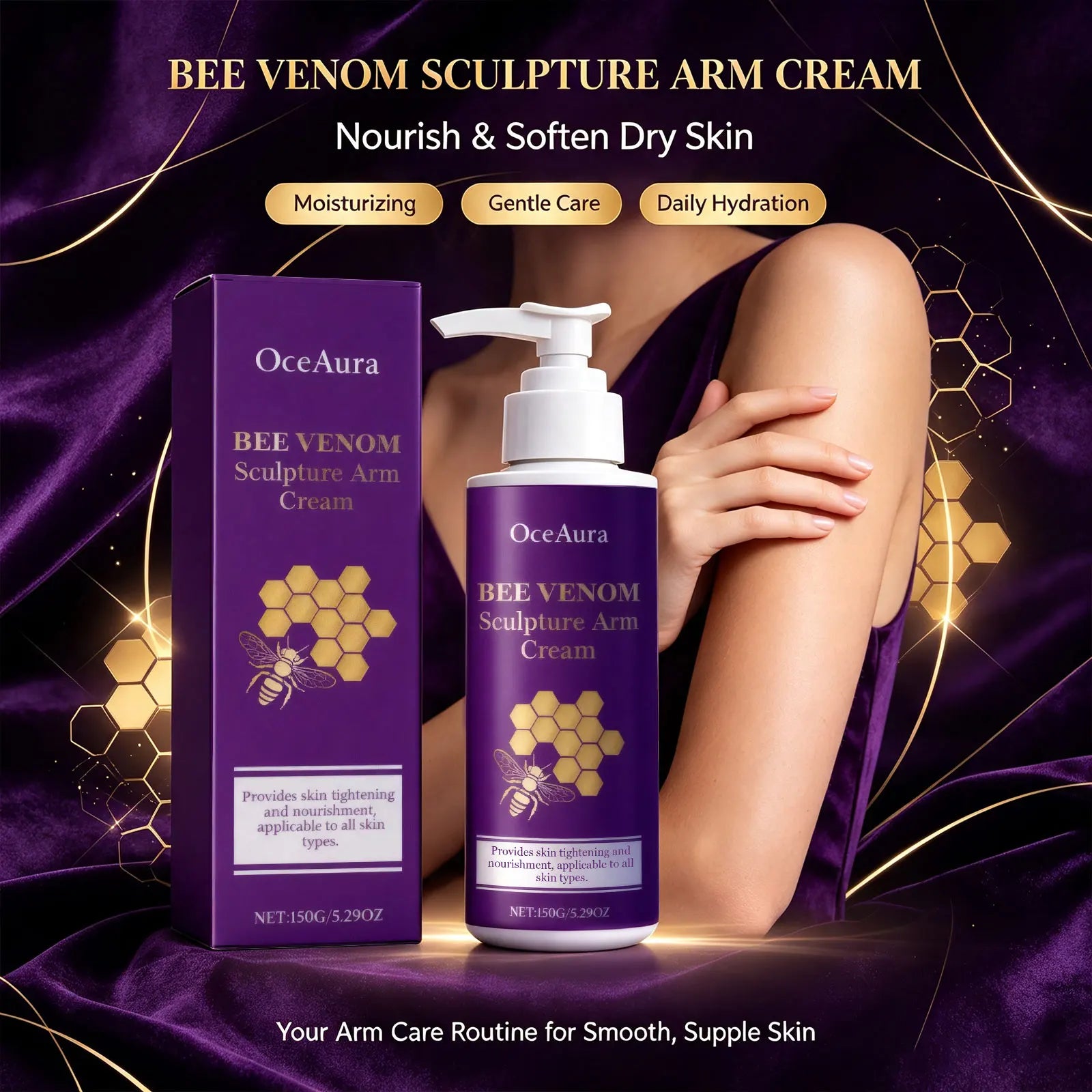 Bee Venom Arm Cream and Firming Lotion for Toned Arms and Smooth Hydrated Skin - 6