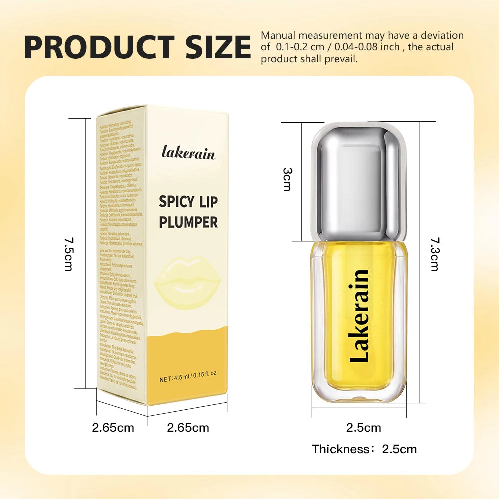 Spicy Lip Plumper and Volumizing Gloss for Fuller Lips for Daily Makeup Looks